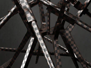 chandelier agnes 24 lights 2 4 colors 3D Model