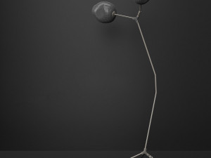 floor lamp branching bubble Modello 3D