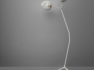 floor lamp branching bubble Modello 3D