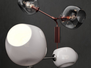 wall light branching bubble 3D Model