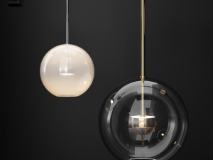 wall light g c bolle soffio vertical short 3D Model