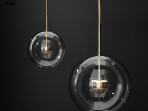 wall light g c bolle soffio vertical short 3D Model