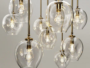 संग्रह शाखा बुलबुला 1 लैंप 3D मॉडल