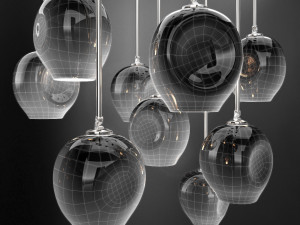collection branching bubble 1 lamps Model 3D