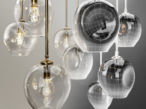 collection branching bubble 1 lamps Model 3D