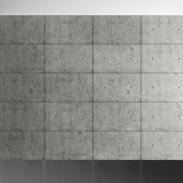 concrete wall Modelo 3D .c4d .max .obj .3ds .fbx .stl .blend 