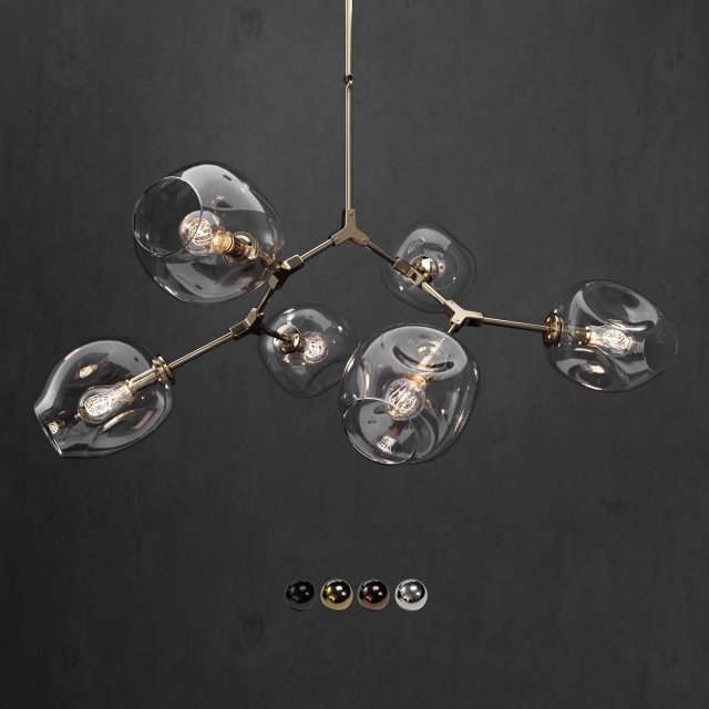 collection branching bubble 6 lamps 3D Модель .c4d .max .obj .3ds .fbx .stl .blend 
