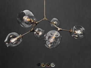 collection branching bubble 6 lamps 3D Model