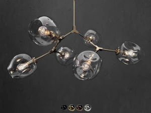 संग्रह शाखा बुलबुला 6 लैंप 3D मॉडल
