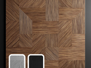 wooden panels 3 3D मॉडल