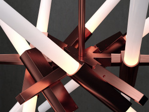 chandelier agnes 12 lights 4 colors 3D Model