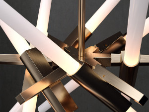chandelier agnes 12 lights 4 colors 3D Model