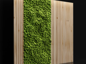 vertical garden and planks 3D मॉडल