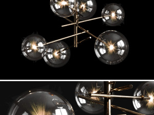chandelier gallotti radice bolle 6 lights 3D Model