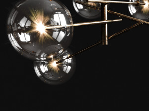chandelier gallotti radice bolle 6 lights Model 3D