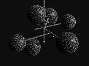 chandelier gallotti radice bolle 6 lights Model 3D