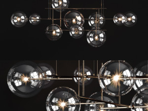 chandelier gallotti radice bolle horizontal 3D Model