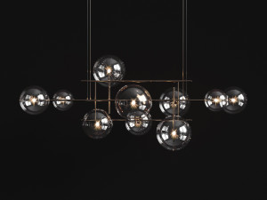 chandelier gallotti radice bolle horizontal 3D Model