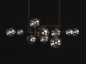 chandelier gallotti radice bolle horizontal 3D Model