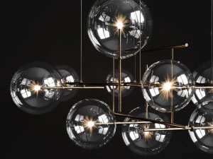 chandelier gallotti radice bolle horizontal 3D Model