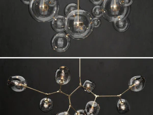 ब्रांचिंग बबल और जी सी बोलले 3D मॉडल