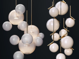 chandeliers ic and g c bolle 3D मॉडल