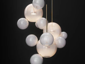 chandeliers ic and g c bolle 3D Model