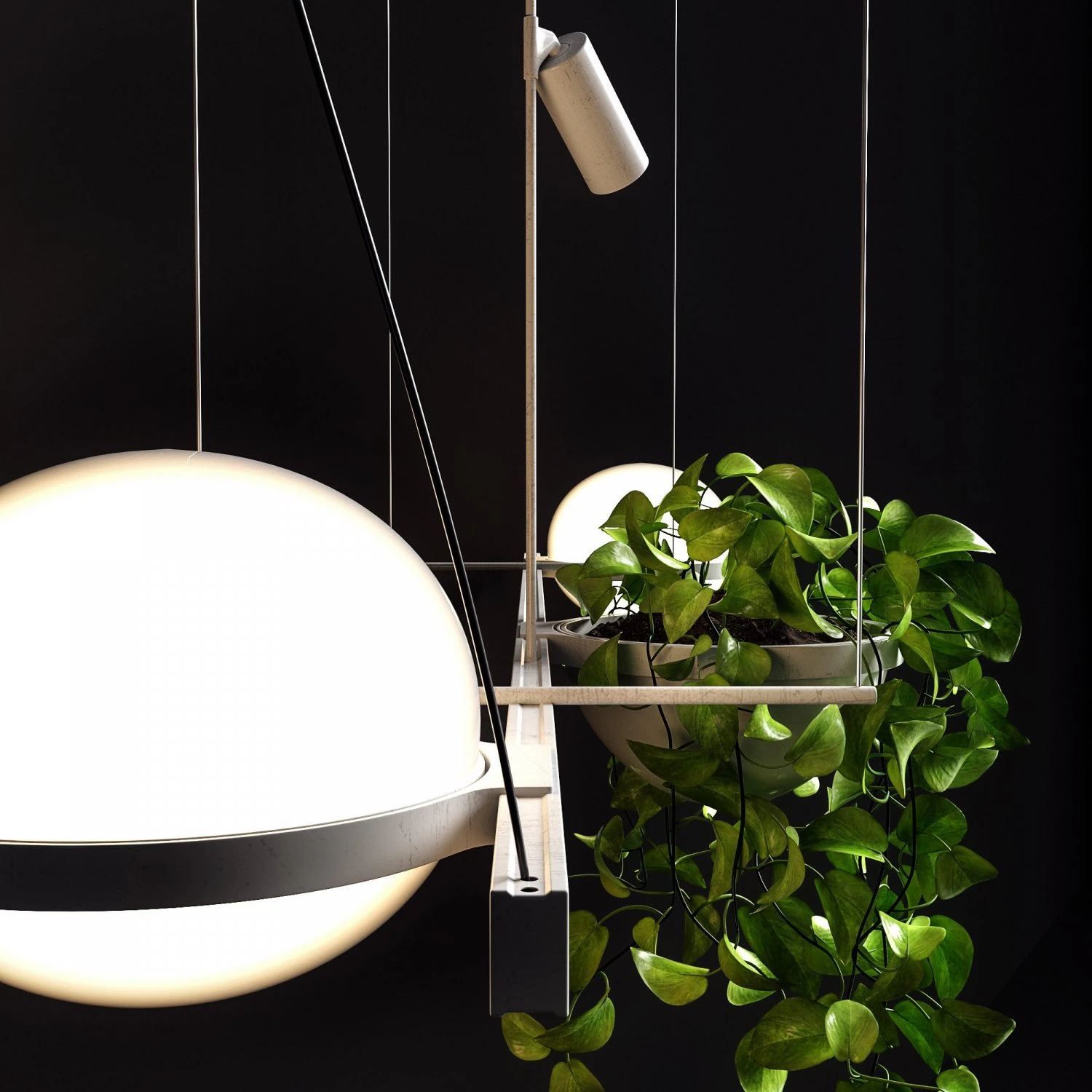 vibia palma 3734 3D Model .c4d .max .obj .3ds .fbx .stl .blend