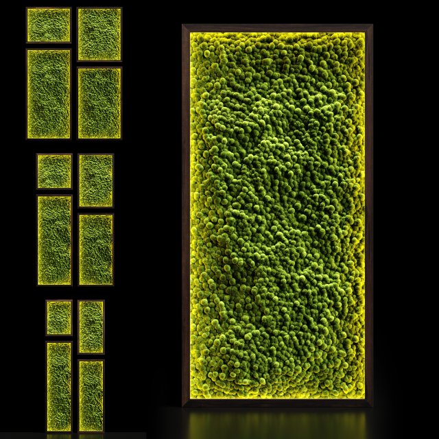 mosswalls 2 3D Модель .c4d .max .obj .3ds .fbx .stl .blend