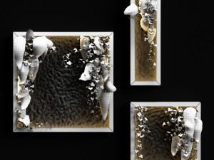 vertical garden moss modules 3 3D 모델