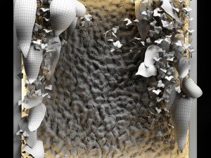 vertical garden moss modules 3 3D 모델