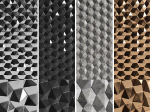 3d panels hexagons 3D Model