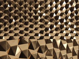 3d panels hexagons Model 3D