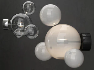 bra g c bolle 4 bubble 6 colors 3D Model