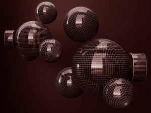 bra g c bolle 4 bubble 6 colors 3D Model