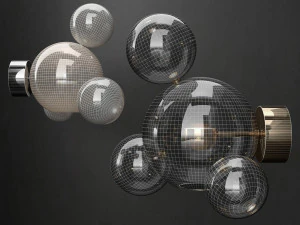 bra g c bolle 4 bubble 6 colors 3D Model