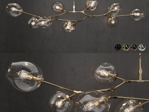 collection branching bubble 9 lamps 3 3D Model