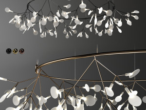 chandelier moooi heracleum big o small 3D Model