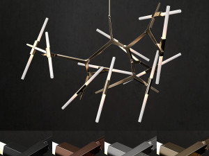 chandelier agnes 20 lights Model 3D