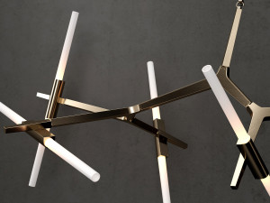 chandelier agnes 20 lights 3D 模型
