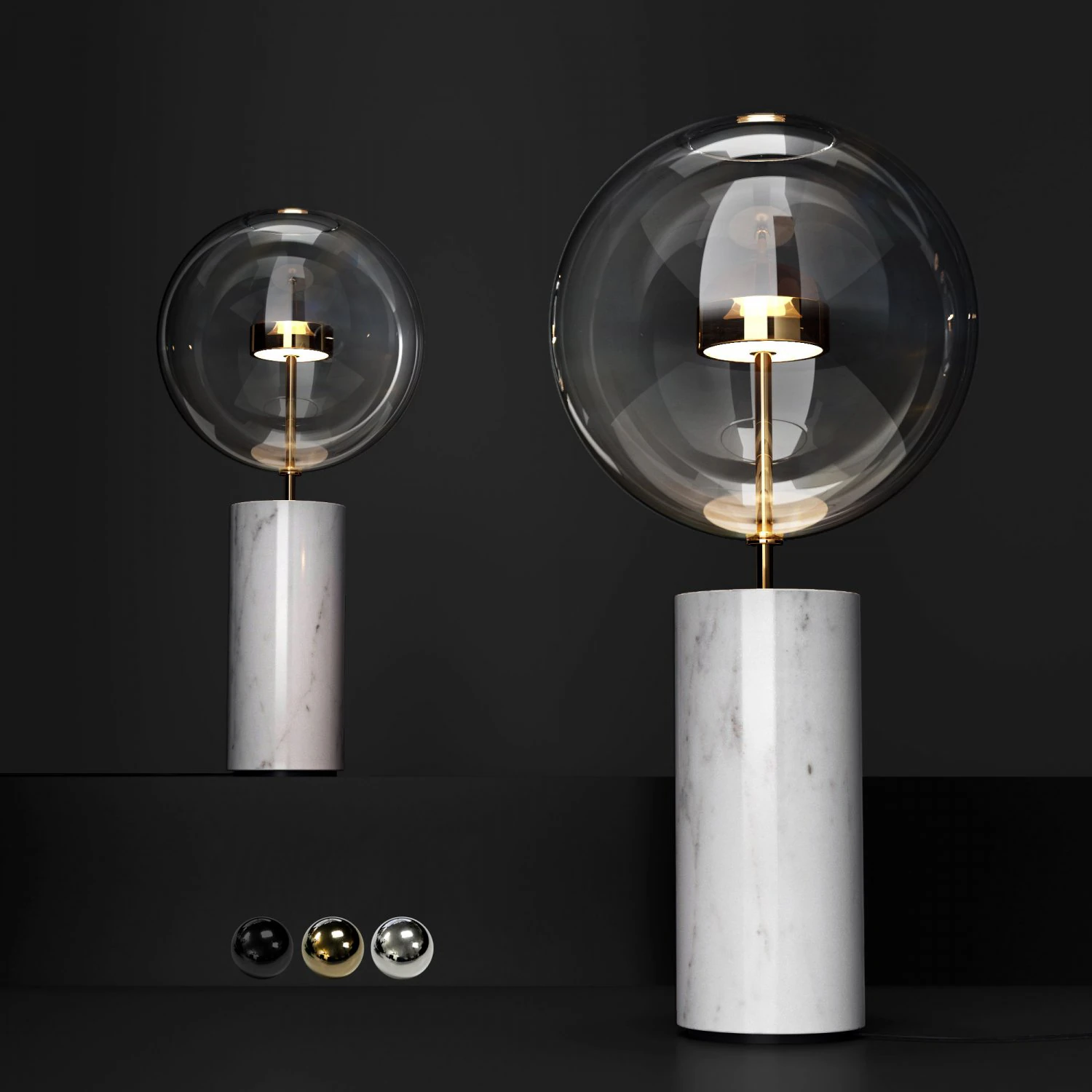 giopato coombes bolle soffio table lamp 3D Model .c4d .max .obj .3ds .fbx .stl .blend