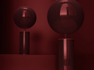 giopato coombes bolle soffio table lamp 3D Model