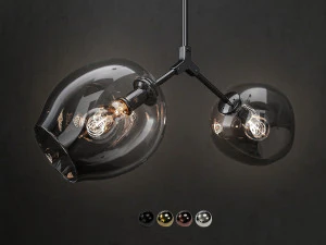 vertakkende bel 2 lampen 3D Model