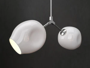 branching bubble 2 lamps 3D Model