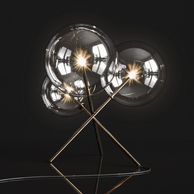 table lamp gallotti radice bolle Model 3D .c4d .max .obj .3ds .fbx .stl .blend 