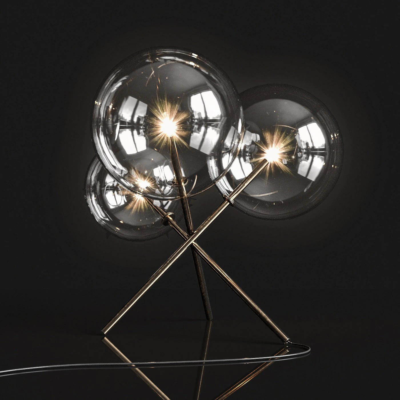 table lamp gallotti radice bolle 3D Model .c4d .max .obj .3ds .fbx .stl .blend 