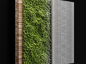 vertical garden and planks 2 3D 模型
