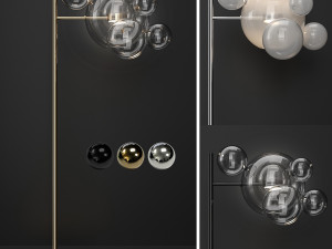 floor lamp giopato coombes bolle 6 bubbles 3D 모델