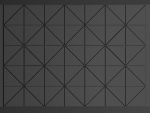 wooden panels with mirrors Model 3D