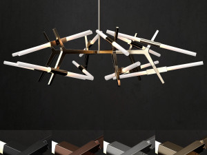 chandelier agnes 24 lights 3D Model